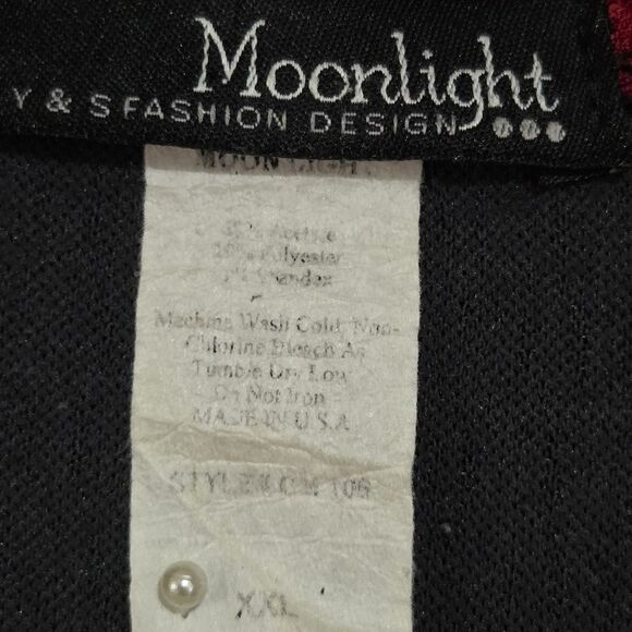 Moonlight Women Vintage Kimono Jacket Floral Print Acetate Blend XXL Made in USA - Picture 3 of 9